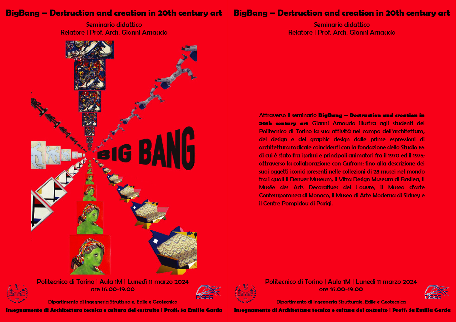 BIGBANG - DESTRUCTION AND CREATION IN THE 20TH CENTURY  ART